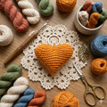 Coeur Orange - Porte Clés